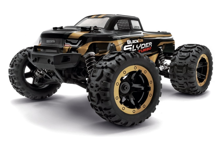 Blackzon Slyder MT Turbo 1/16 4WD 2S Brushless - Goud (540212) in de groep SPEELGOED, KINDER- & BABYPRODUCTEN / Op afstand bestuurbaar / Autobanen / Auto\'s bij TP E-commerce Nordic AB (D20626)