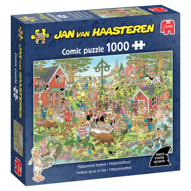 Jan van Haasteren Midzomerfeest (1000 stuks) (JUM0029) in de groep SPORT, VRIJE TIJD & HOBBY / Hobby / Puzzel bij TP E-commerce Nordic AB (D20649)