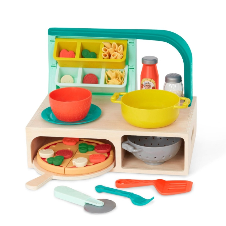 B Toys B Food Pizza & Pasta (702227) in de groep SPEELGOED, KINDER- & BABYPRODUCTEN / Speelgoed / Speelset bij TP E-commerce Nordic AB (D20663)