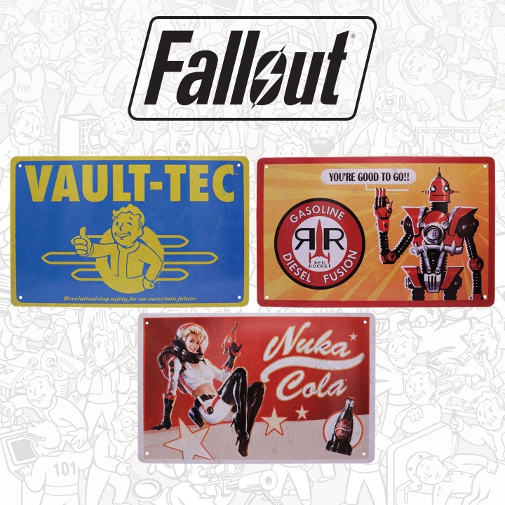 Fanatik Fallout blikken bordenset in de groep SPORT, VRIJE TIJD & HOBBY / Leuke dingen / Verzamelobjecten bij TP E-commerce Nordic AB (D20682)