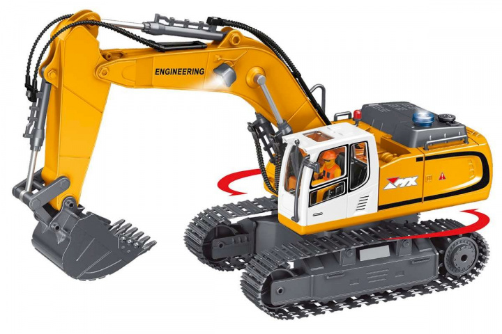 MX R/C Constructions Graafmachine R/C 1:18 2,4GHz, 3,7V Li-Ion 11 kanalen (471467) in de groep SPEELGOED, KINDER- & BABYPRODUCTEN / Op afstand bestuurbaar / Overige RC bij TP E-commerce Nordic AB (D20751)