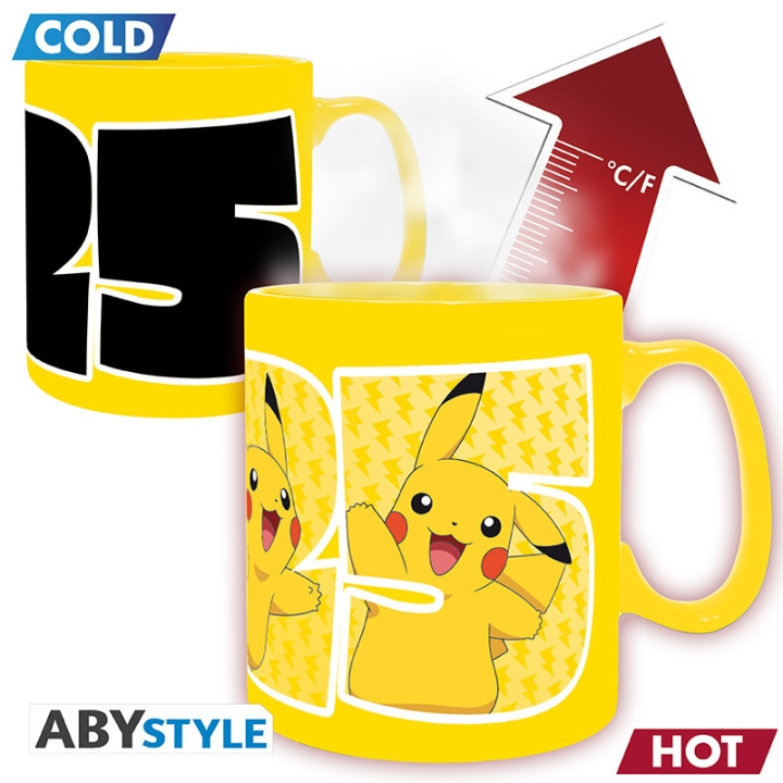 Abysse POKEMON - Warmtewissel mok - 460 ml - Pikachu 25 in de groep SPORT, VRIJE TIJD & HOBBY / Leuke dingen / Bekers bij TP E-commerce Nordic AB (D20756)