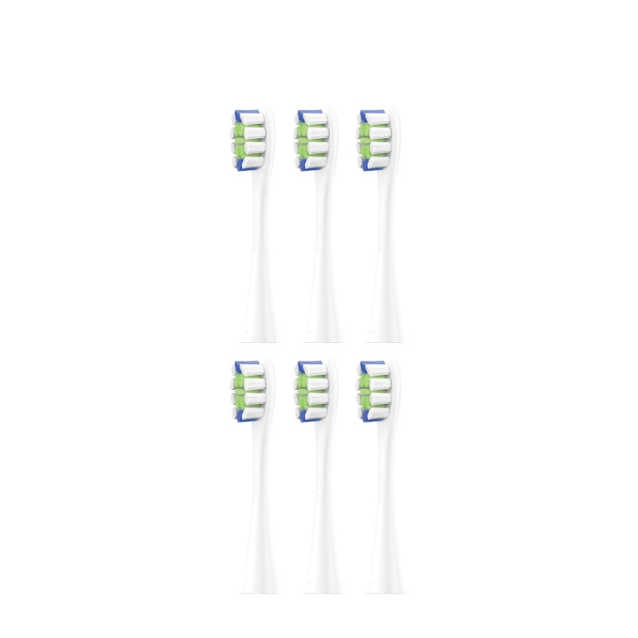 Oclean Borsthuvud Professional Clean 6-Pack Vit in de groep BEAUTY & HEALTH / Mondverzorging / Elektrische tandenborstelaccessoires bij TP E-commerce Nordic AB (D20876)