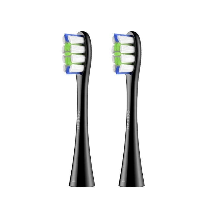 Oclean Borsthuvud Professional Clean 2-Pack Svart in de groep BEAUTY & HEALTH / Mondverzorging / Elektrische tandenborstelaccessoires bij TP E-commerce Nordic AB (D20877)