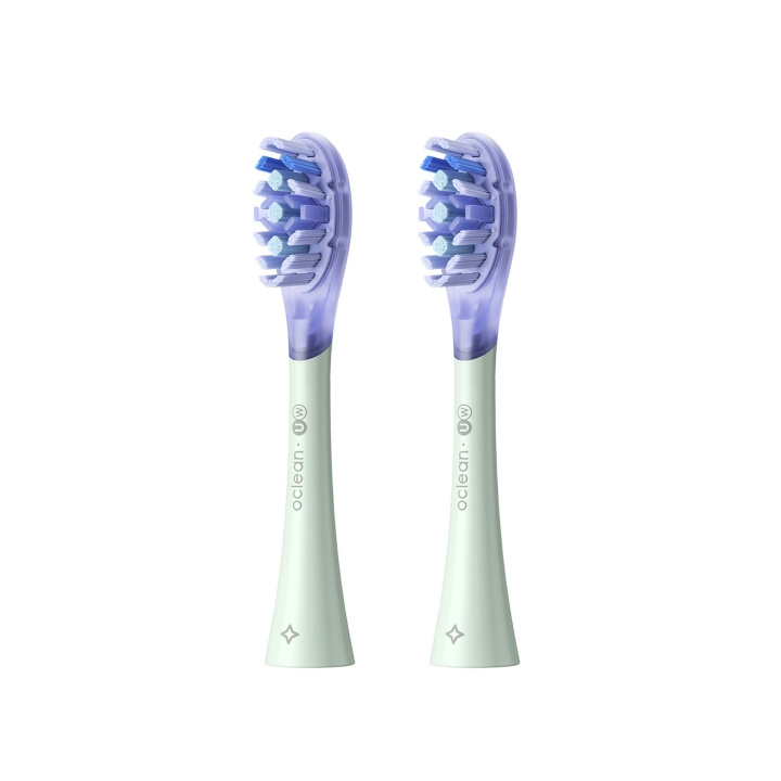 Oclean Borsthuvud Ultra White 2-Pack Grön in de groep BEAUTY & HEALTH / Mondverzorging / Elektrische tandenborstelaccessoires bij TP E-commerce Nordic AB (D20886)
