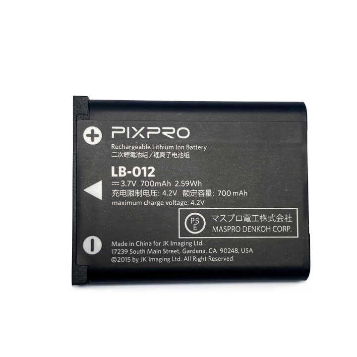Kodak Batteri För Pixpro Fz53-F55 Lb-012 3.7v/700mah in de groep HOME ELECTRONICS / Foto & Video / Fotoapparatuur / Overige bij TP E-commerce Nordic AB (D20890)