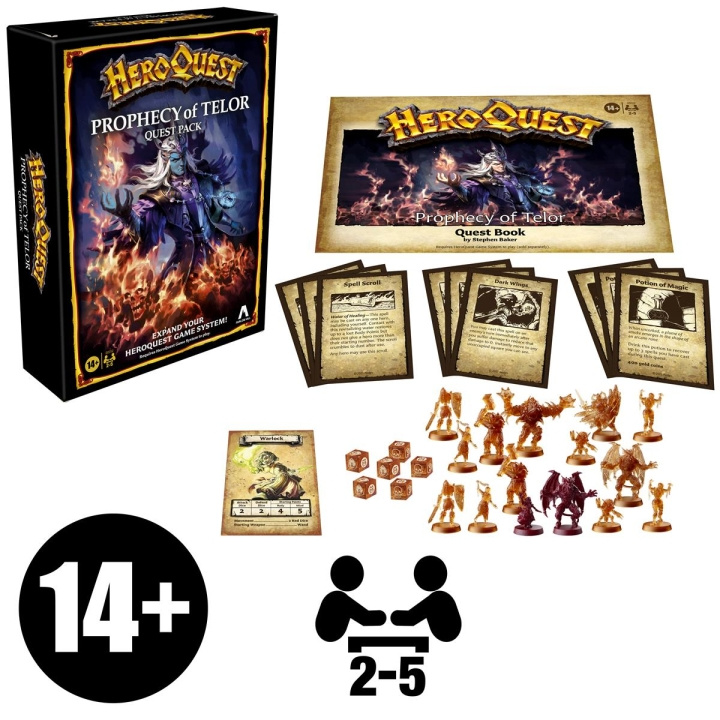 AVALON HILL Brädspel HeroQuest: Prophecy Of Telor Quest Pack (Expansionspaket) in de groep SPEELGOED, KINDER- & BABYPRODUCTEN / Spelletje / Bordspellen bij TP E-commerce Nordic AB (D20908)