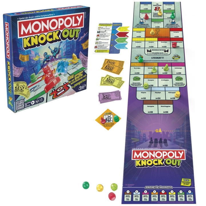 Hasbro Brädspel Monopoly Knockout (SE) in de groep SPEELGOED, KINDER- & BABYPRODUCTEN / Spelletje / Bordspellen bij TP E-commerce Nordic AB (D20913)