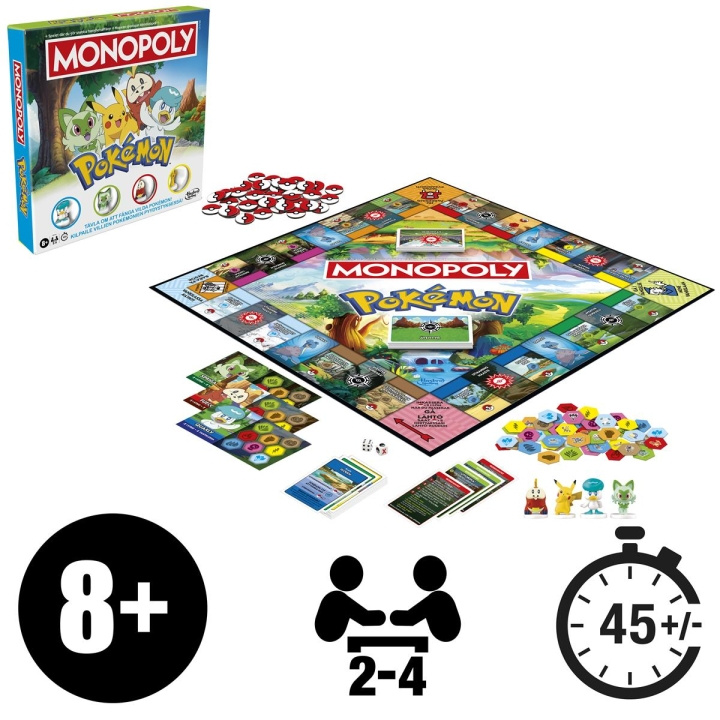 Hasbro Brädspel Monopoly Pokemon (SE/FI) in de groep SPEELGOED, KINDER- & BABYPRODUCTEN / Spelletje / Bordspellen bij TP E-commerce Nordic AB (D20914)