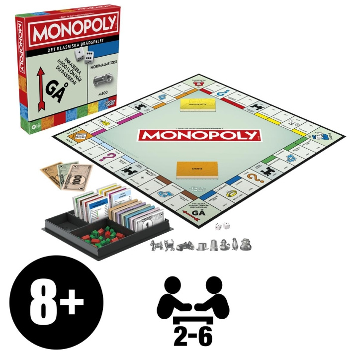 Hasbro Brädspel Monopoly Classic 90th Year Edition (SE) in de groep SPEELGOED, KINDER- & BABYPRODUCTEN / Spelletje / Bordspellen bij TP E-commerce Nordic AB (D20920)