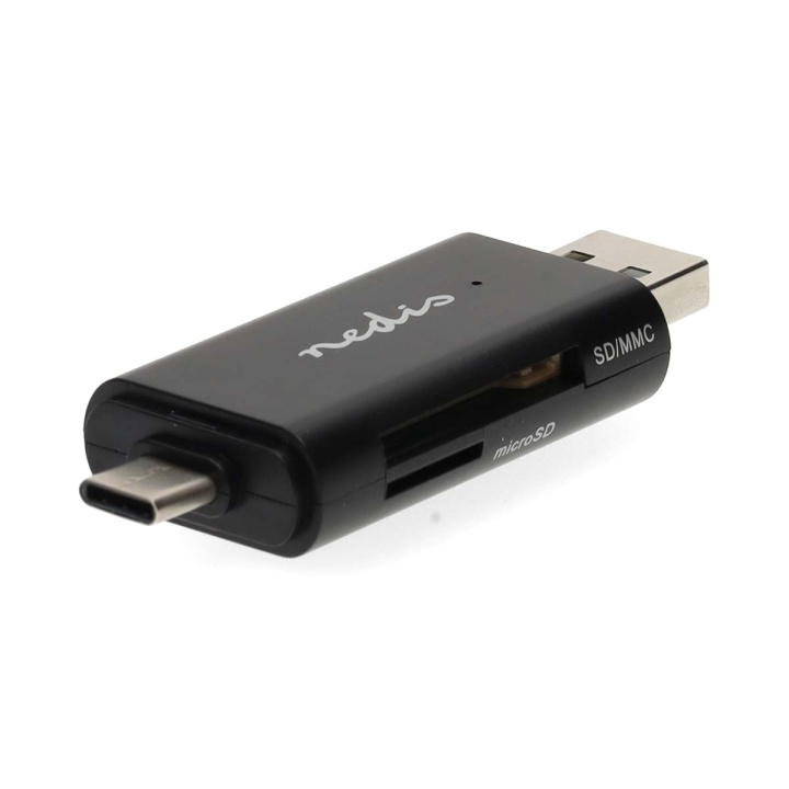 Nedis Kaartlezer | microSD (TF) / microSDHC (TF) / microSDXC (TF) / SD / SDHC / SDXC | USB 2.0 in de groep HOME ELECTRONICS / Opslagmedia / Geheugenkaartlezer bij TP E-commerce Nordic AB (D20936)