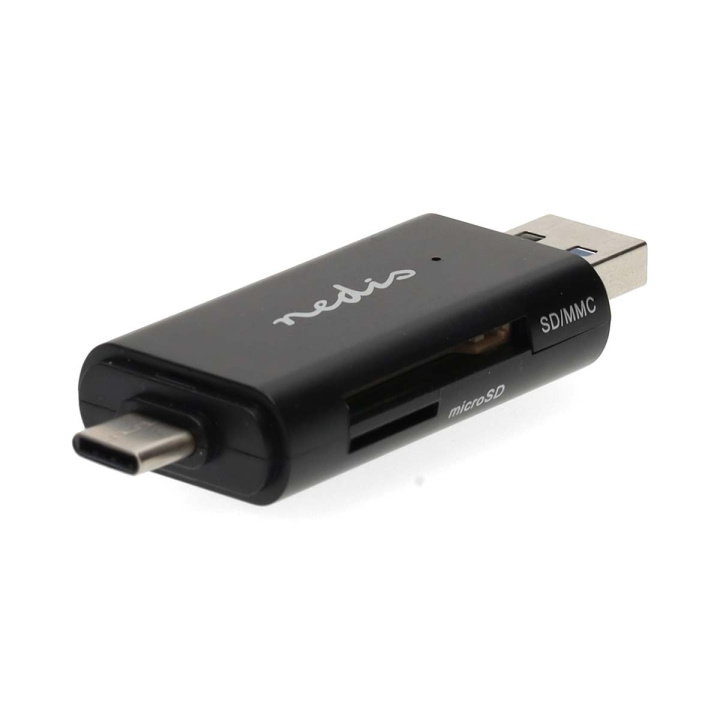 Nedis Kaartlezer | microSD (TF) / microSDHC (TF) / microSDXC (TF) / SD / SDHC / SDXC | USB 3.2 Gen1 in de groep HOME ELECTRONICS / Opslagmedia / Geheugenkaartlezer bij TP E-commerce Nordic AB (D20937)