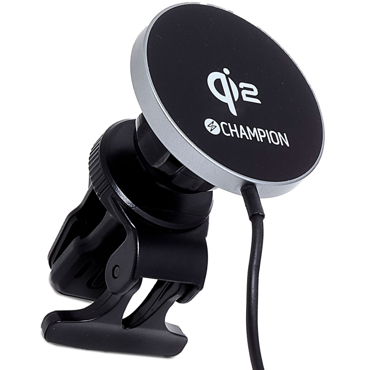 Champion Mobilhållare Bil QI2 15W in de groep SMARTPHONE & TABLETS / Opladers & Kabels / Autoladers bij TP E-commerce Nordic AB (D20973)