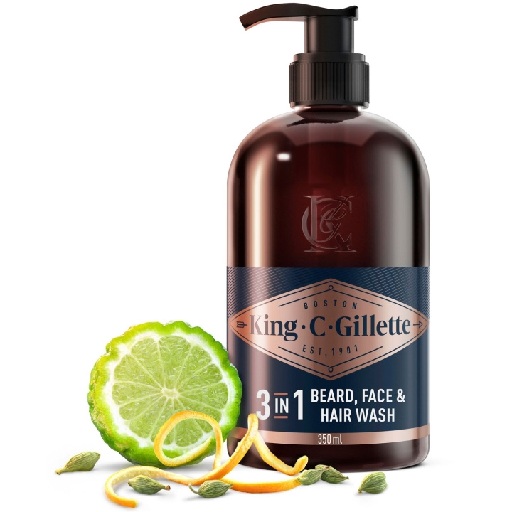 King C. Gillette 3in1 Beard, Face & Hair Wash in de groep BEAUTY & HEALTH / Huidsverzorging / Lichaamsverzorging / Bad- en douchegels bij TP E-commerce Nordic AB (D20988)