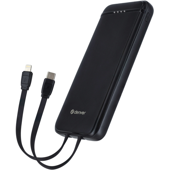Denver PowerBank 10.000 mAh 18W Svart in de groep SMARTPHONE & TABLETS / Opladers & Kabels / Powerbanks bij TP E-commerce Nordic AB (D21012)