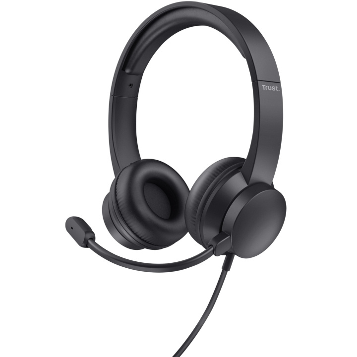 Trust Ayda PC-headset USB Svart in de groep COMPUTERS & RANDAPPARATUUR / Computeraccessoires / Koptelefoon bij TP E-commerce Nordic AB (D21067)