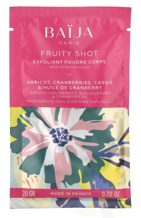 Baija Paris Baija Body Powder Scrub Fruit Shot 20 g in de groep BEAUTY & HEALTH / Huidsverzorging / Gezicht / Scrub / Peeling bij TP E-commerce Nordic AB (D21120)