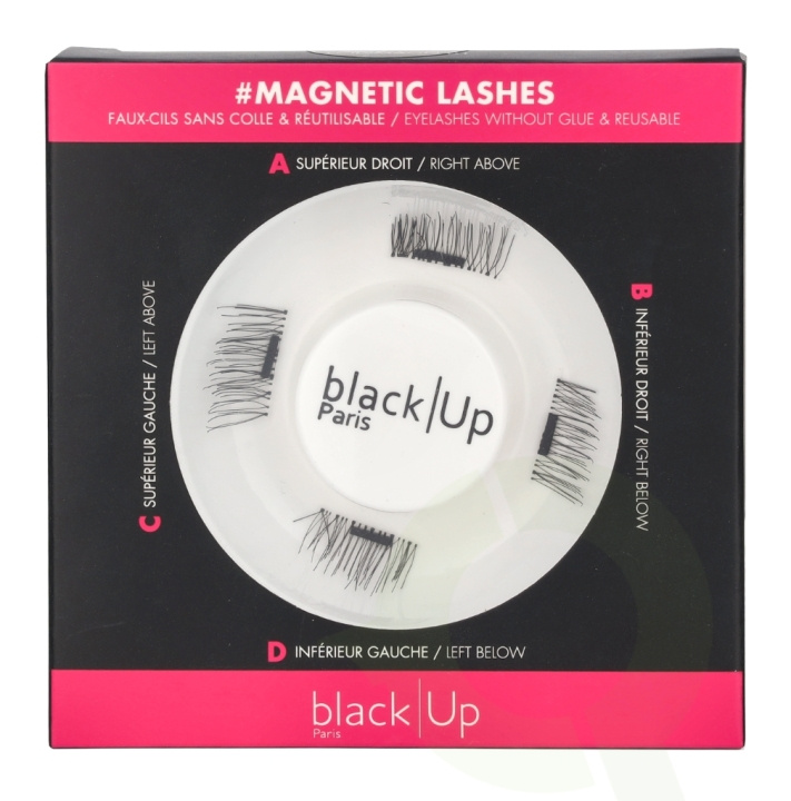 Black Up Magnetic Eyelashes 4 piece #01 in de groep BEAUTY & HEALTH / Makeup / Ogen & Wenkbrauwen / Nepwimpers bij TP E-commerce Nordic AB (D21126)