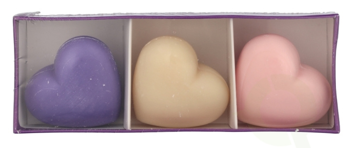 La Savonnerie De Nyons Extra Gentle Soap Set 150 g 3x50gr - Heart in de groep BEAUTY & HEALTH / Huidsverzorging / Lichaamsverzorging / Geurende zeep bij TP E-commerce Nordic AB (D21181)