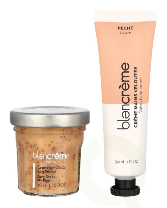 Blancreme Hand Cream Duo 70 ml Hand Cream 30ml/Scrub 40ml - Peach/Apricot in de groep BEAUTY & HEALTH / Manicure/pedicure / Handcrèmes bij TP E-commerce Nordic AB (D21203)