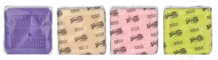 La Savonnerie De Nyons Soap Bar Set 4 Pcs - Cat 400 g 4x100gr - Lavender/Verbena/Cottonflower/Rose in de groep BEAUTY & HEALTH / Huidsverzorging / Lichaamsverzorging / Geurende zeep bij TP E-commerce Nordic AB (D21228)
