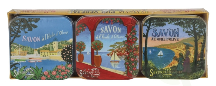 La Savonnerie De Nyons Soap Bar Set 3 Pcs - Mediterran. Lake 300 g 3x100gr in de groep BEAUTY & HEALTH / Huidsverzorging / Lichaamsverzorging / Geurende zeep bij TP E-commerce Nordic AB (D21229)
