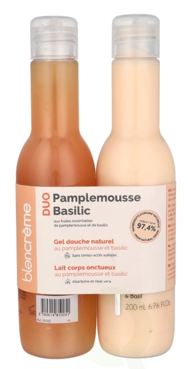 Blancreme Shower Gel + Creamy Body Milk Duo 400 ml 2x200 ml Grapefruit & Basil in de groep BEAUTY & HEALTH / Cadeausets / Cadeausets voor haar bij TP E-commerce Nordic AB (D21259)