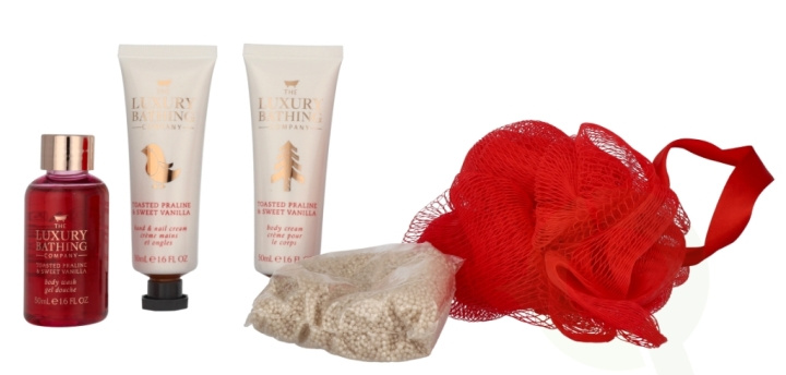 The Luxury Bathing Company Festive Treats Set 150 ml Body Wash 50ml/Hand & Nail Cream 50ml/Body Cream 50ml/Bath Caviar in de groep BEAUTY & HEALTH / Haar & Styling / Haarverzorging bij TP E-commerce Nordic AB (D21268)