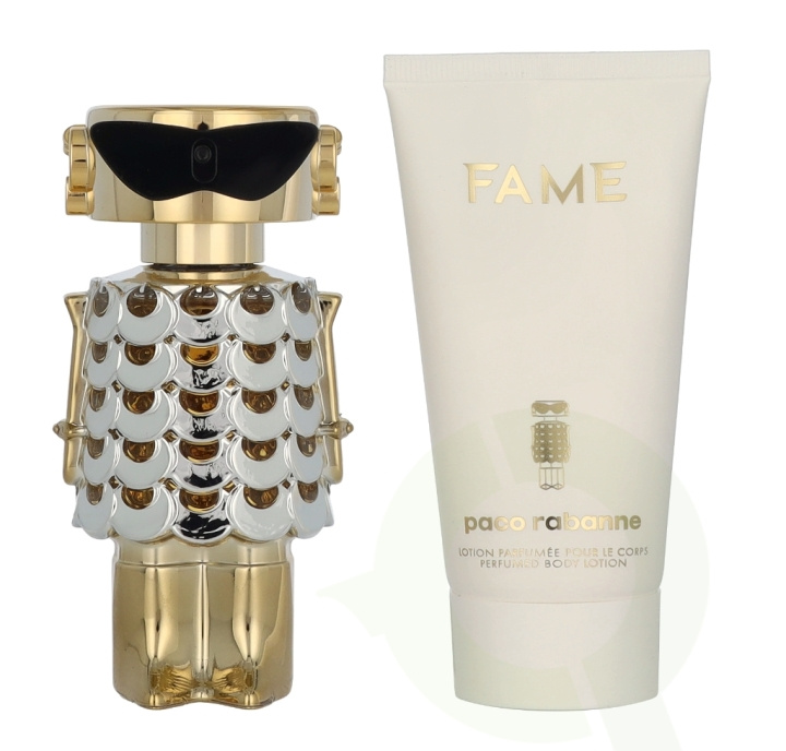 Paco Rabanne Fame Giftset 125 ml Edp Spray 50 ml/Body Lotion 75 ml in de groep BEAUTY & HEALTH / Geuren & Parfum / Parfum / Parfum voor haar bij TP E-commerce Nordic AB (D21280)