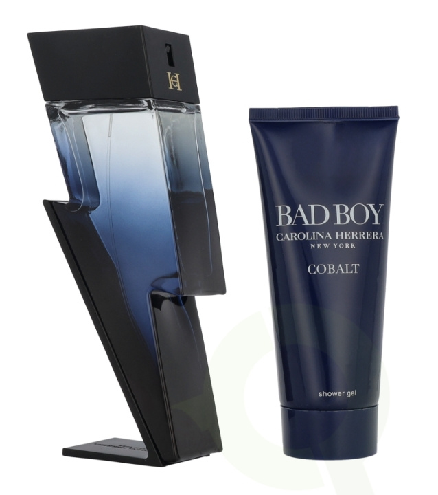 Carolina Herrera Bad Boy Cobalt Giftset 200 ml Edp Electrique Spray 100ml/Shower Gel 100ml in de groep BEAUTY & HEALTH / Cadeausets / Cadeausets voor hem bij TP E-commerce Nordic AB (D21284)