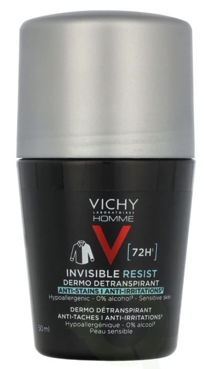 Vichy Homme Invisible Resist 72H Deo Roll-On 50 ml in de groep BEAUTY & HEALTH / Geuren & Parfum / Deodorant / Deodorant voor vrouwen bij TP E-commerce Nordic AB (D21318)