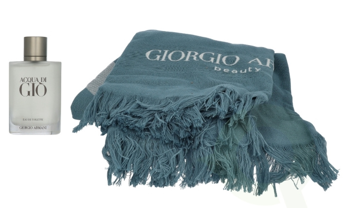 Armani Acqua Di Gio Giftset 100 ml Edt Spray 100ml/Towel in de groep BEAUTY & HEALTH / Cadeausets / Cadeausets voor hem bij TP E-commerce Nordic AB (D21343)