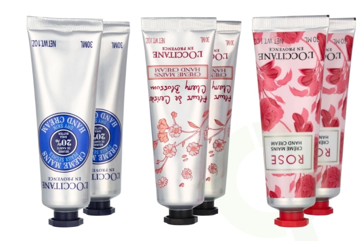 L\'Occitane Best Of Provence Set 180 ml 2x Cherry Blossom Hand Cream 30ml/2x Rose Reines Hand Cream 30ml/2x Shea Butter Hand Cream 30ml in de groep BEAUTY & HEALTH / Manicure/pedicure / Handcrèmes bij TP E-commerce Nordic AB (D21383)