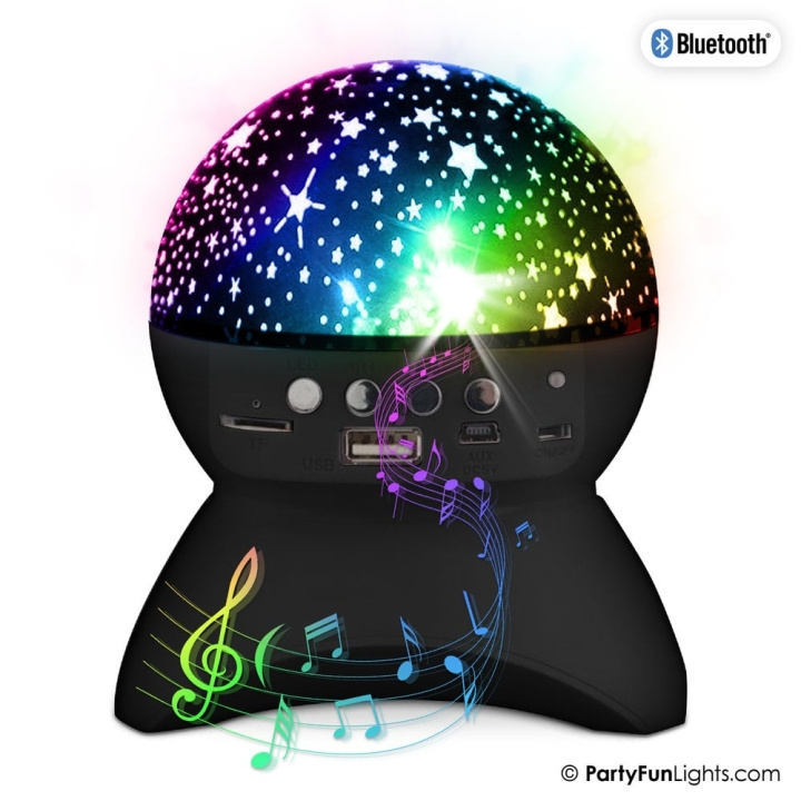 Party Fun Lights Sterrenhemel Bluetooth Luidspreker - Zwart (605605) in de groep HOME ELECTRONICS / Audio & Beeld / Luidsprekers & accessoires / Bluetooth-luidsprekers bij TP E-commerce Nordic AB (D21435)