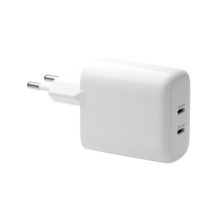 dbramante1928 Herlaad Pro - EU Muurlader - 2x USB-C 30W - Wit in de groep SMARTPHONE & TABLETS / Opladers & Kabels / Wandoplader / Wandoplader Type C bij TP E-commerce Nordic AB (D21476)