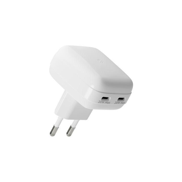 dbramante1928 Herlaad Pro - EU Vlakke Muurlader 2xUSB-C 20W-W in de groep SMARTPHONE & TABLETS / Opladers & Kabels / Wandoplader / Wandoplader Type C bij TP E-commerce Nordic AB (D21491)