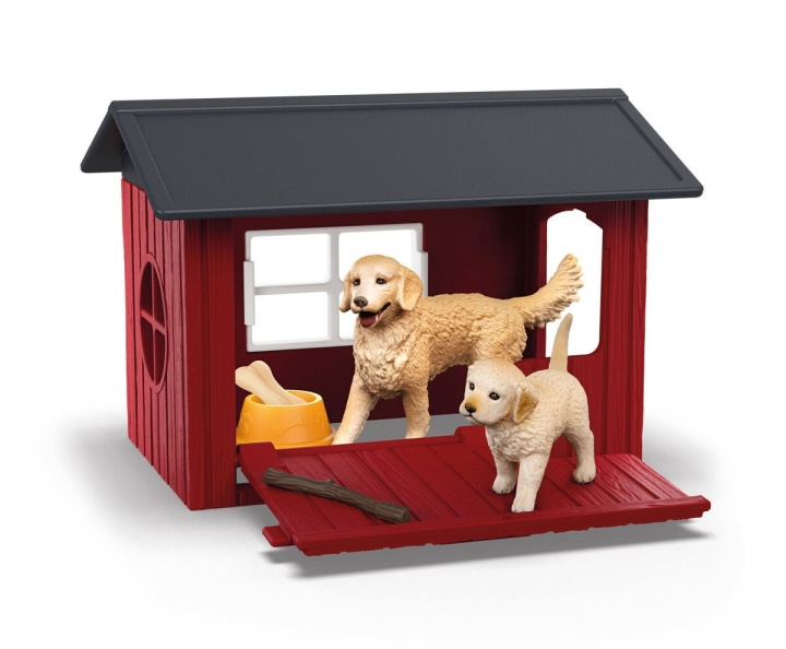 Schleich Hondenkennel met 2 golden retrievers - (42722) in de groep SPEELGOED, KINDER- & BABYPRODUCTEN / Speelgoed / Speelset bij TP E-commerce Nordic AB (D21499)