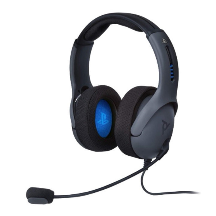 PDP Gaming Bedrade Playstation 4 Headset LVL50 Grijs in de groep COMPUTERS & RANDAPPARATUUR / GAMING / Koptelefoon bij TP E-commerce Nordic AB (D21521)