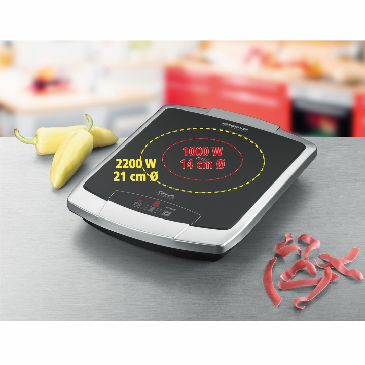 Rommelsbacher Kokplatta Highlight CT 2203/TC Touch Controll dubbla Zoner in de groep HUISHOUDEN & TUIN / Huishoudelijke apparaten / Werkbladen en kookplaat bij TP E-commerce Nordic AB (D21611)