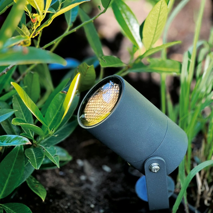 LightsOn Luna Trädgårdsspot 350 lm 5W 35° Grå in de groep HUISHOUDEN & TUIN / Elektriciteit & Verlichting / Buitenverlichting bij TP E-commerce Nordic AB (D21640)