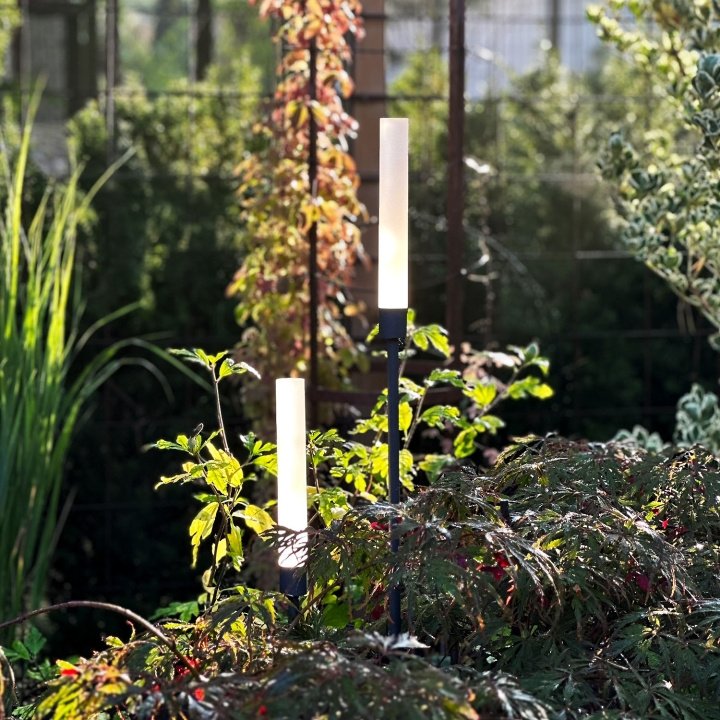 LightsOn Frost Ljuspelare 126 + 91 cm 2-pack Grå in de groep HUISHOUDEN & TUIN / Elektriciteit & Verlichting / Buitenverlichting bij TP E-commerce Nordic AB (D21647)