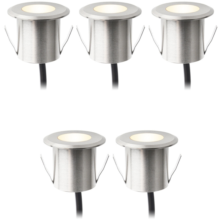 LightsOn Dexter Decklight 5-pack Silver in de groep HUISHOUDEN & TUIN / Elektriciteit & Verlichting / Buitenverlichting bij TP E-commerce Nordic AB (D21649)