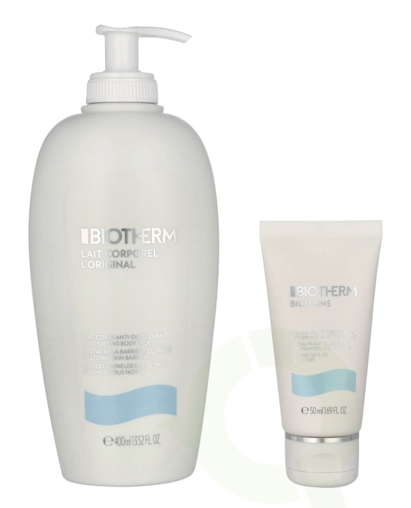 Biotherm Lait Corporel Duo Set 450 ml Body Lotion 400ml/Shower Gel 50ml in de groep BEAUTY & HEALTH / Huidsverzorging / Gezicht / Dagcrème bij TP E-commerce Nordic AB (D21742)