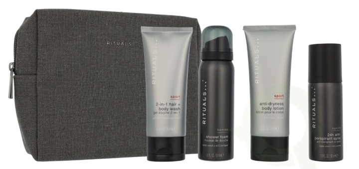 Rituals Homme Men\'s Care Set 240 ml Shower Foam 50ml/2-in1 Hair And Body Wash 70ml/Body Lotion 70ml/Antiperspirant Spray 50ml in de groep BEAUTY & HEALTH / Cadeausets / Cadeausets voor hem bij TP E-commerce Nordic AB (D21753)