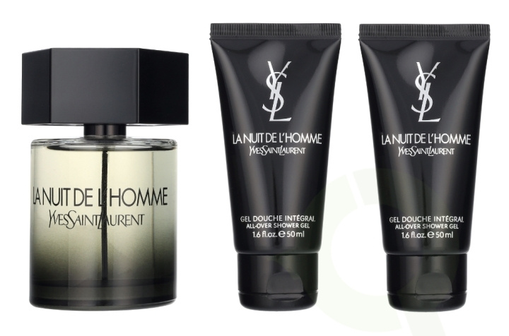 Yves Saint Laurent YSL La Nuit De L\'Homme Giftset 200 ml Edt Spray 100ml/2x Shower Gel 50ml in de groep BEAUTY & HEALTH / Geuren & Parfum / Parfum / Parfum voor hem bij TP E-commerce Nordic AB (D21803)