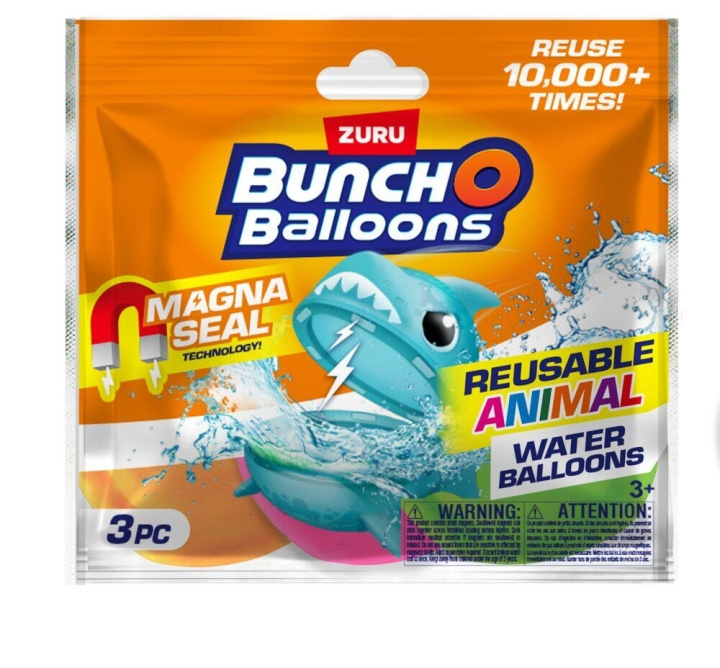 Bunch O \'Balloons Dierlijke waterballonnen 3 stuks (56713UQ1) in de groep SPEELGOED, KINDER- & BABYPRODUCTEN / Buitenspeelgoed / Badspeelgoed bij TP E-commerce Nordic AB (D21853)