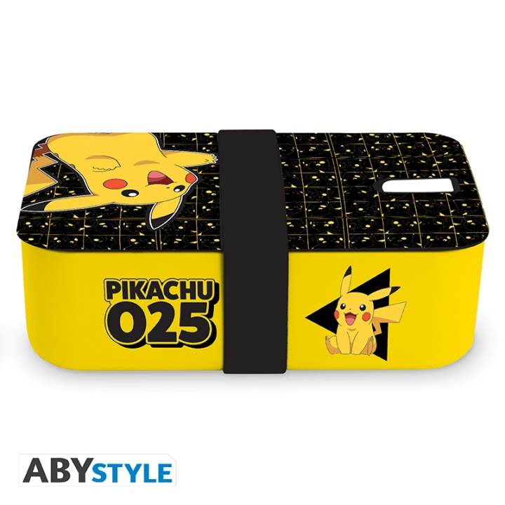 Abysse POKEMON Bento Box - Pikachu - 19 x 12,3 x 6,6 cm in de groep SPORT, VRIJE TIJD & HOBBY / Leuke dingen / Verzamelobjecten bij TP E-commerce Nordic AB (D21963)