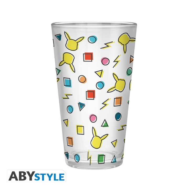Abysse POKEMON Groot Glas - Pikachu Patroon - 400 ml x2 in de groep SPORT, VRIJE TIJD & HOBBY / Leuke dingen / Verzamelobjecten bij TP E-commerce Nordic AB (D21966)