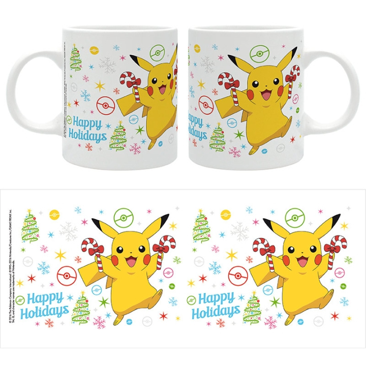 Abysse Pikachu kerstmok - 320 ml in de groep SPORT, VRIJE TIJD & HOBBY / Leuke dingen / Bekers bij TP E-commerce Nordic AB (D21978)