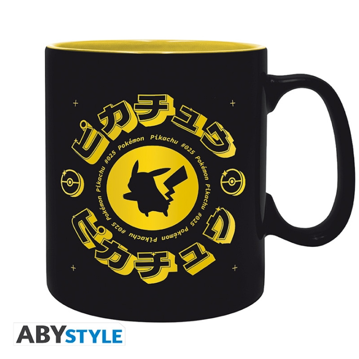 Abysse Pokemon mok - zwart - 460 ml in de groep SPORT, VRIJE TIJD & HOBBY / Leuke dingen / Bekers bij TP E-commerce Nordic AB (D21989)